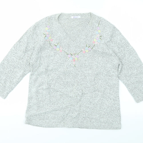 Damart Womens Grey   Pullover Jumper Size 10