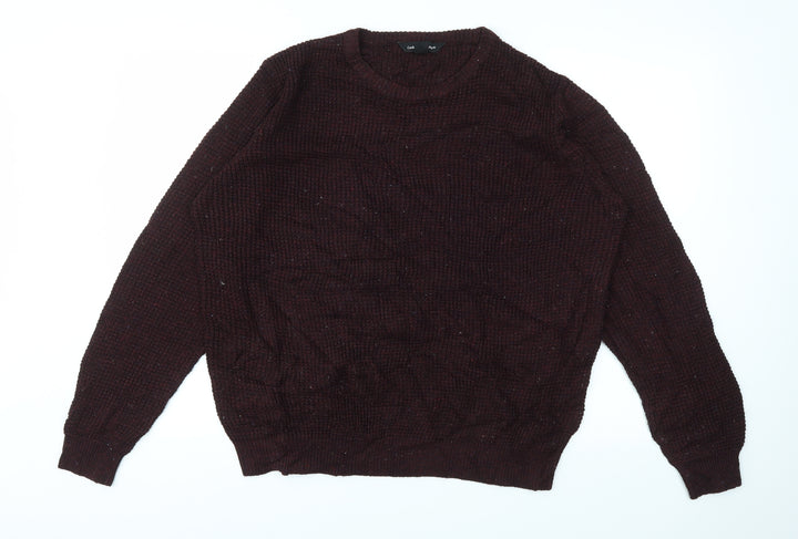 Cedar Wood State Mens Purple   Pullover Sweatshirt Size XL