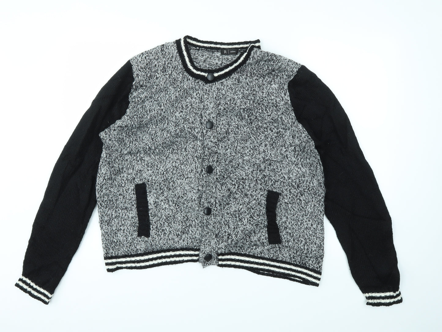 R EDITION  Mens Grey   Cardigan Jumper Size XL