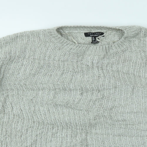 New Look Womens Grey   Pullover Jumper Size S