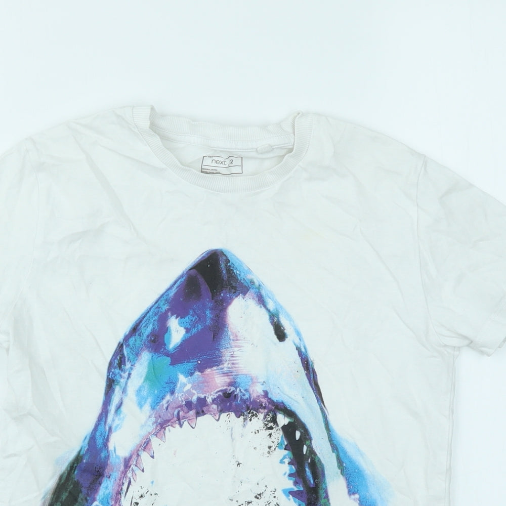 NEXT Boys White   Basic T-Shirt Size 10 Years