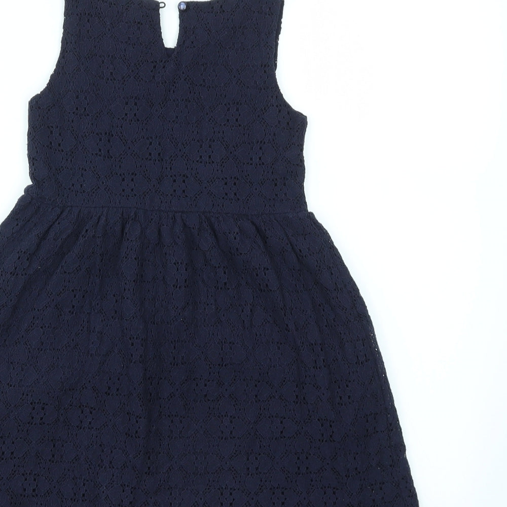 H&M Girls Blue   Fit & Flare  Size 7-8 Years