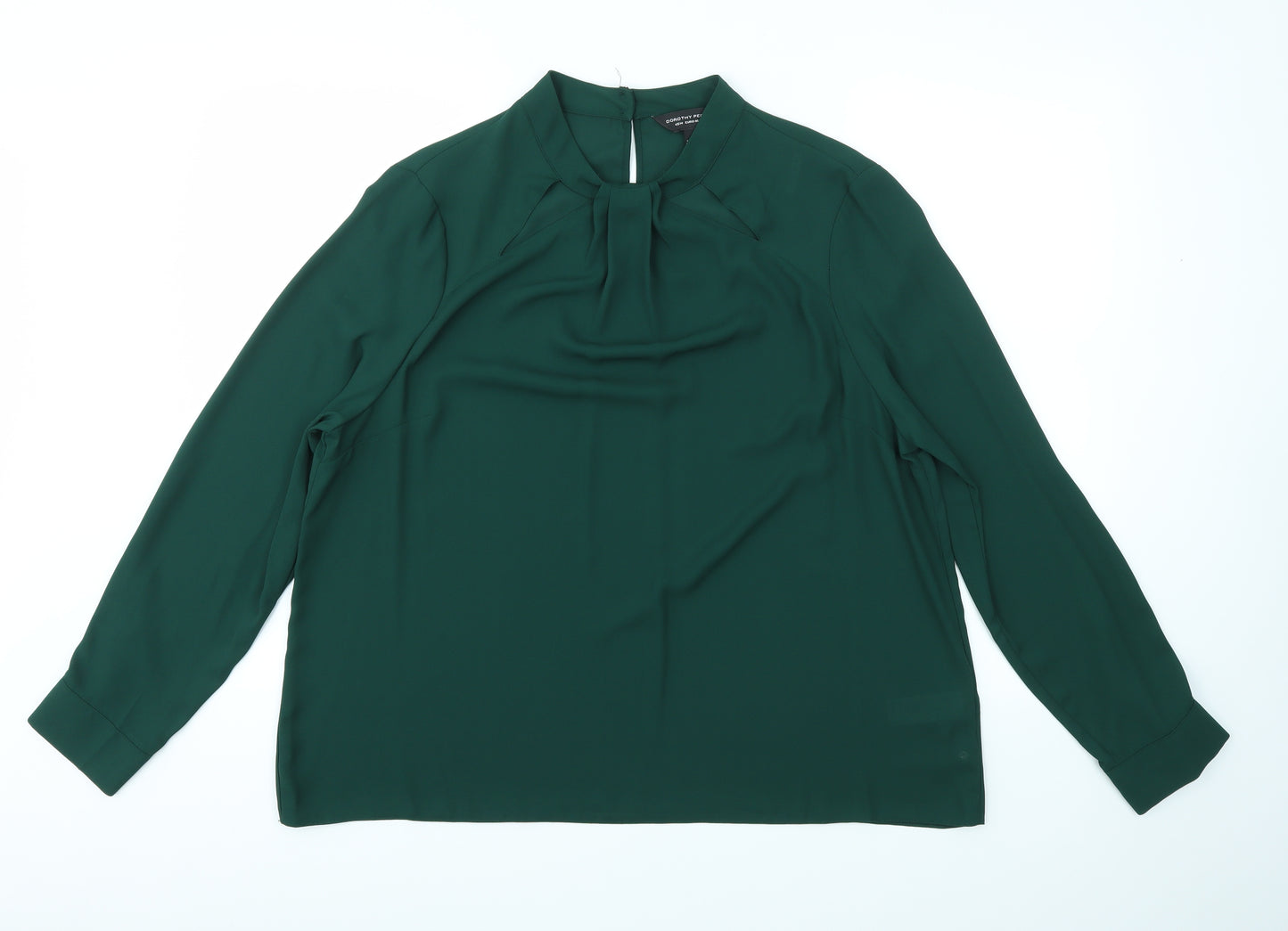 Dorthy Perkins Womens Green   Basic Blouse Size 18