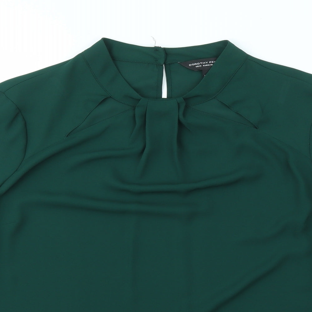 Dorthy Perkins Womens Green   Basic Blouse Size 18