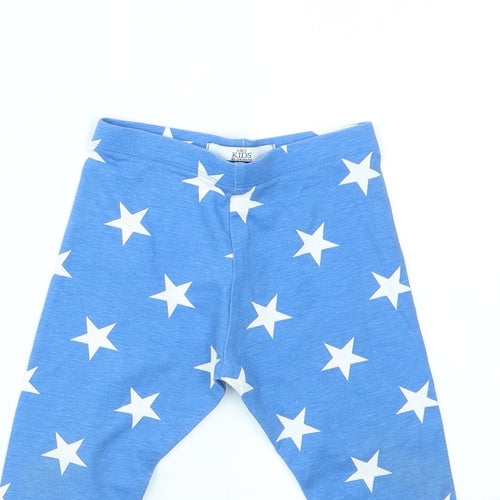 M&S Boys Blue Argyle/Diamond  Capri Leggings Size 18-24 Months