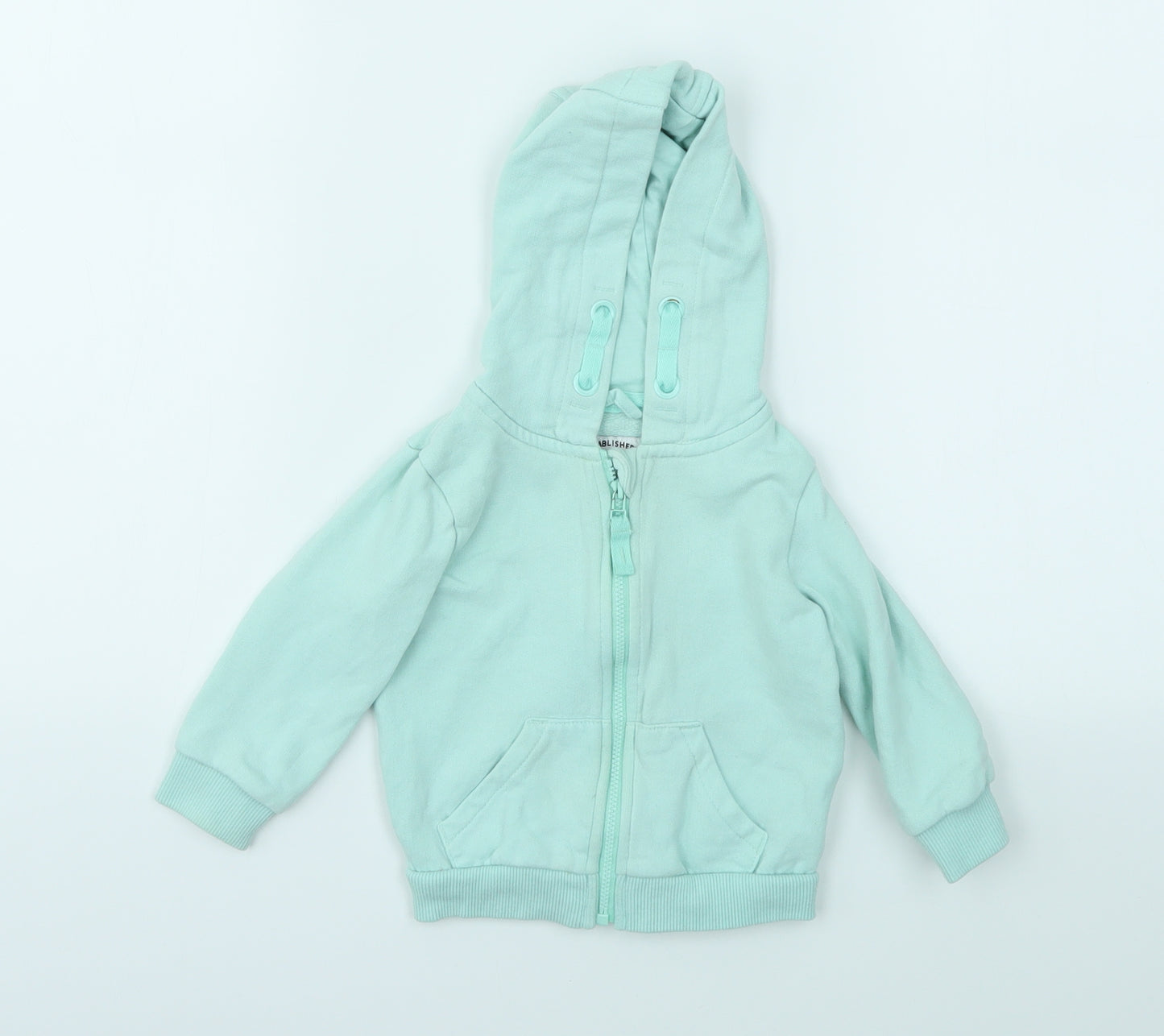 M&S Girls Blue   Full Zip Jumper Size 12-18 Months