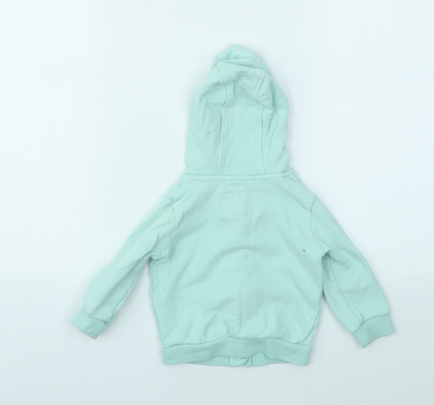 M&S Girls Blue   Full Zip Jumper Size 12-18 Months