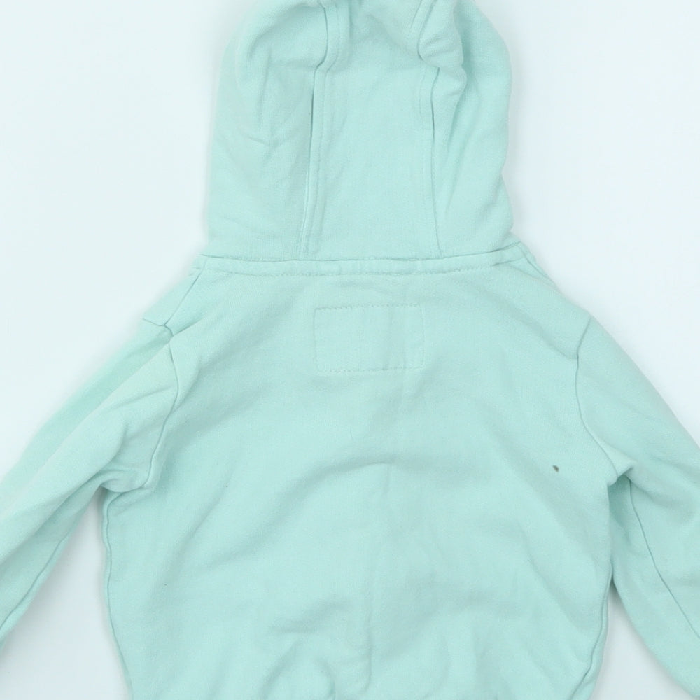 M&S Girls Blue   Full Zip Jumper Size 12-18 Months