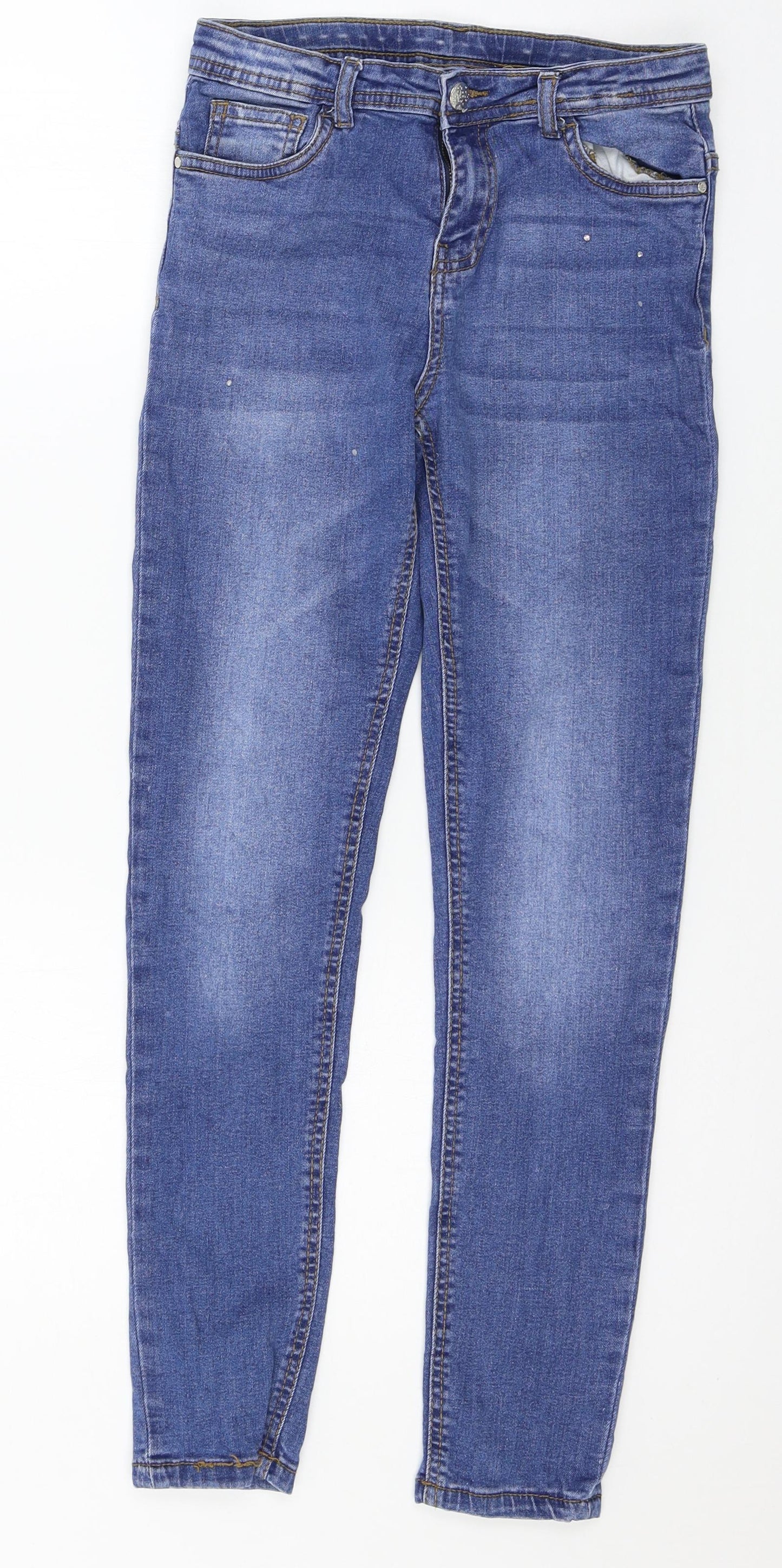 Destination Girls Blue  Denim Skinny Jeans Size 12 Years
