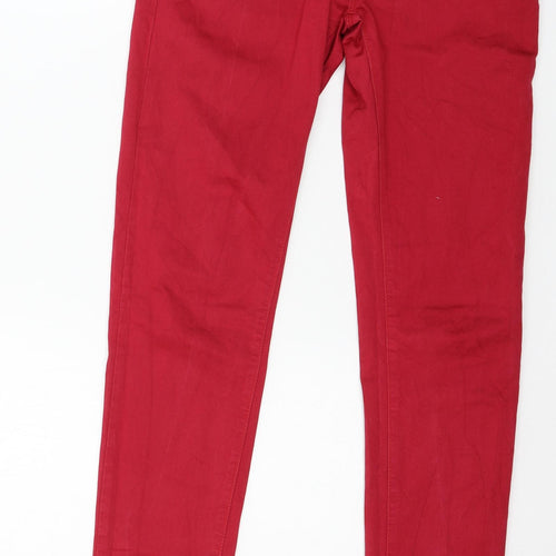 Reverse Womens Red  Denim Skinny Jeans Size 10 L30 in