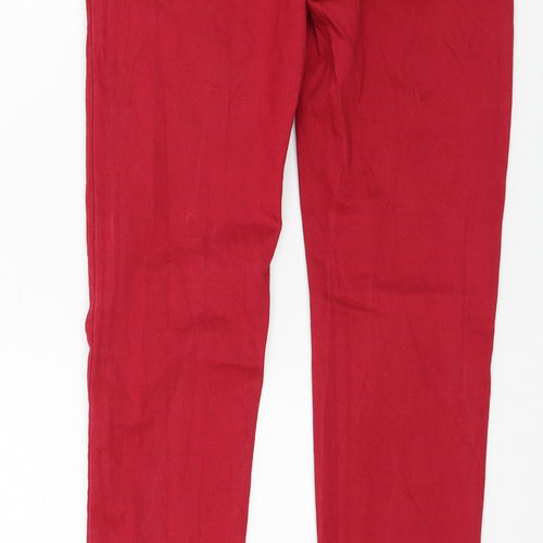 Reverse Womens Red  Denim Skinny Jeans Size 10 L30 in