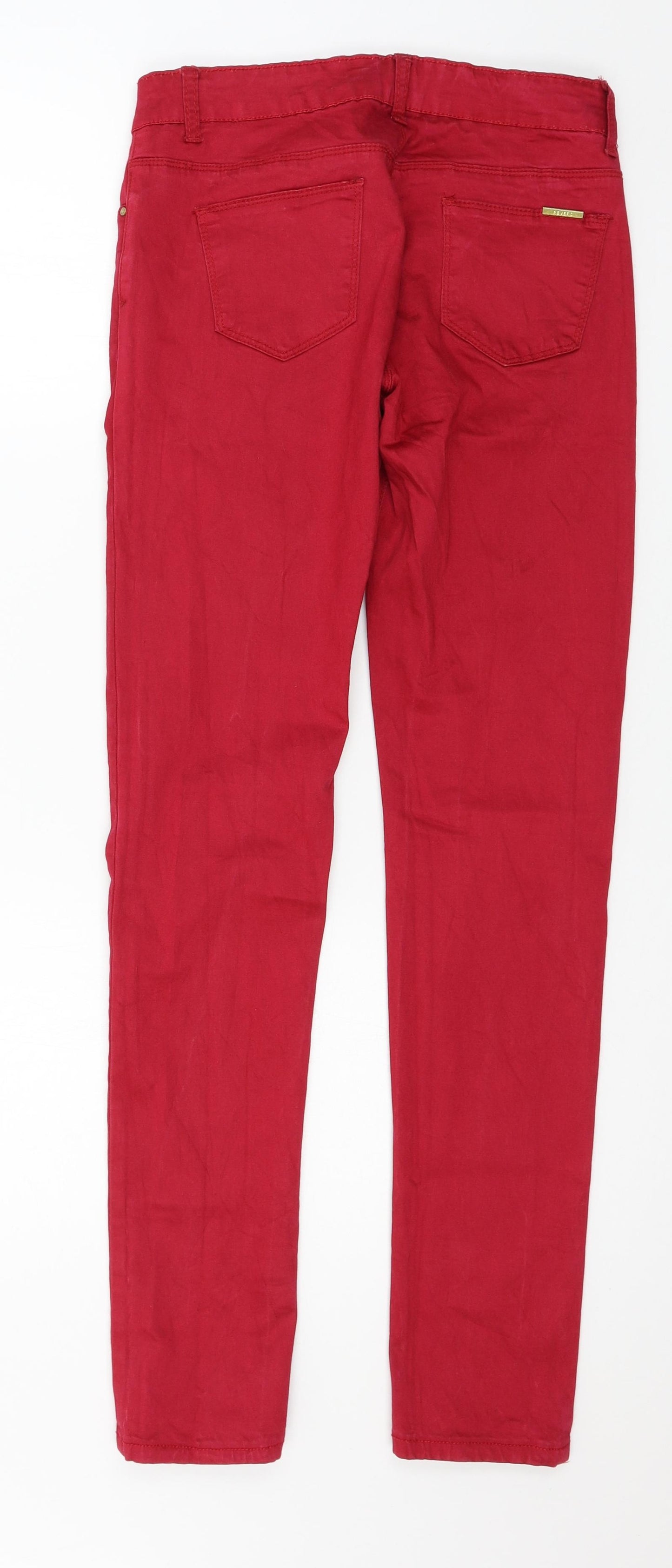 Reverse Womens Red  Denim Skinny Jeans Size 10 L30 in