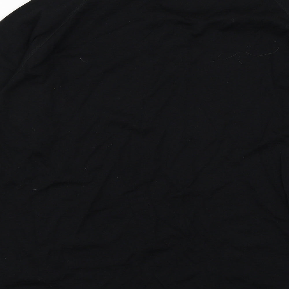 Crane Mens Black  Knit  T-Shirt Size XL