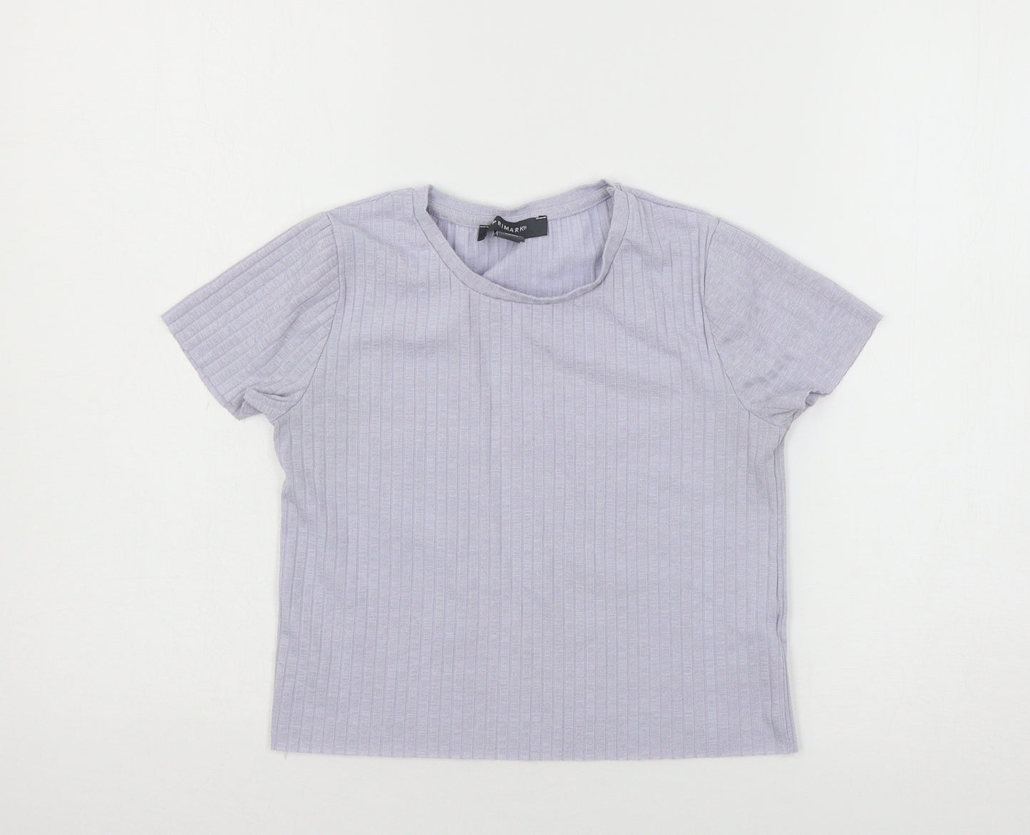 Primark Womens Purple  Jersey Basic T-Shirt Size 4