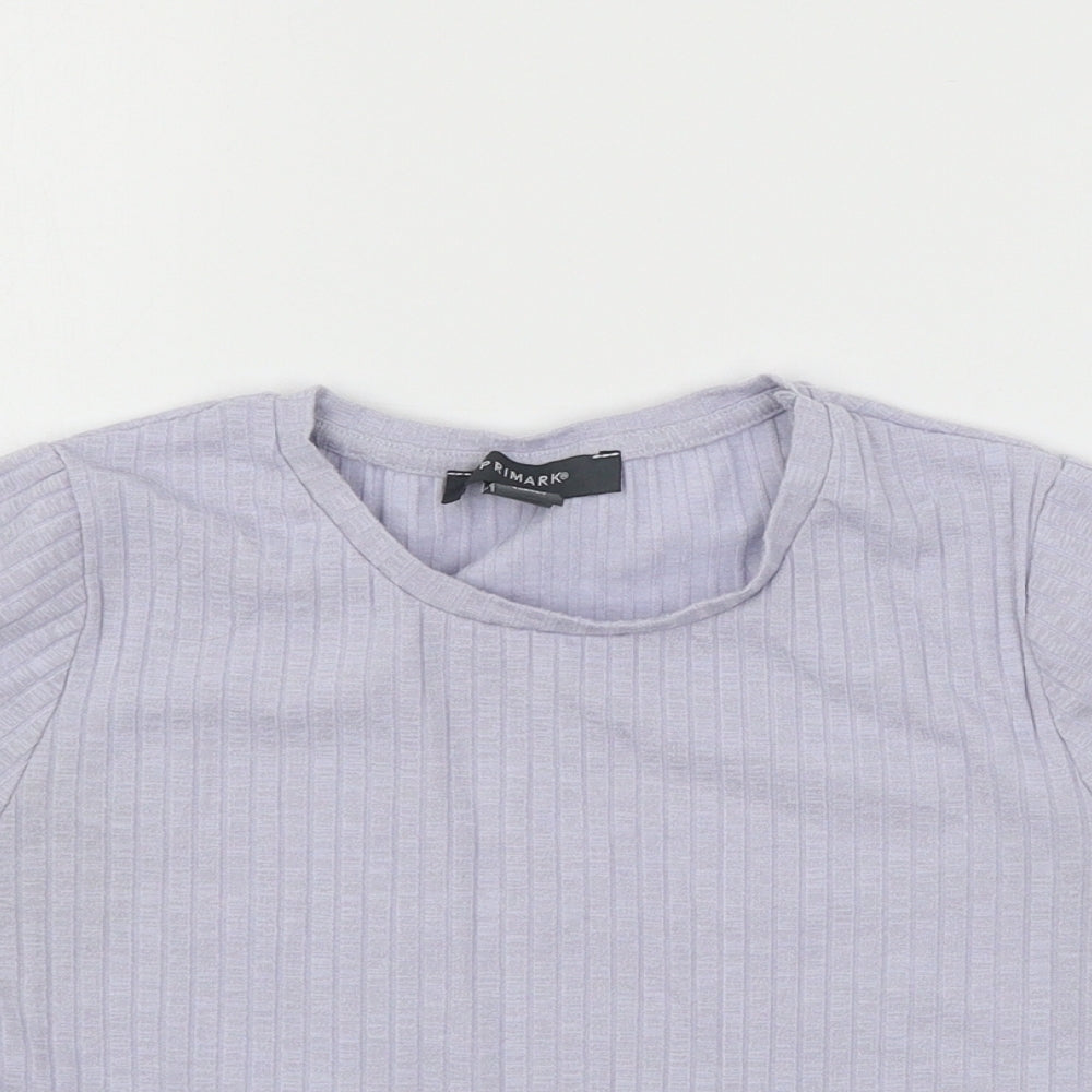 Primark Womens Purple  Jersey Basic T-Shirt Size 4