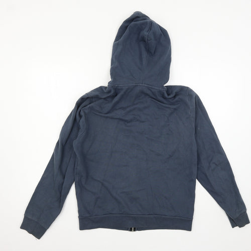Topman Mens Blue  Jersey Full Zip Hoodie Size S