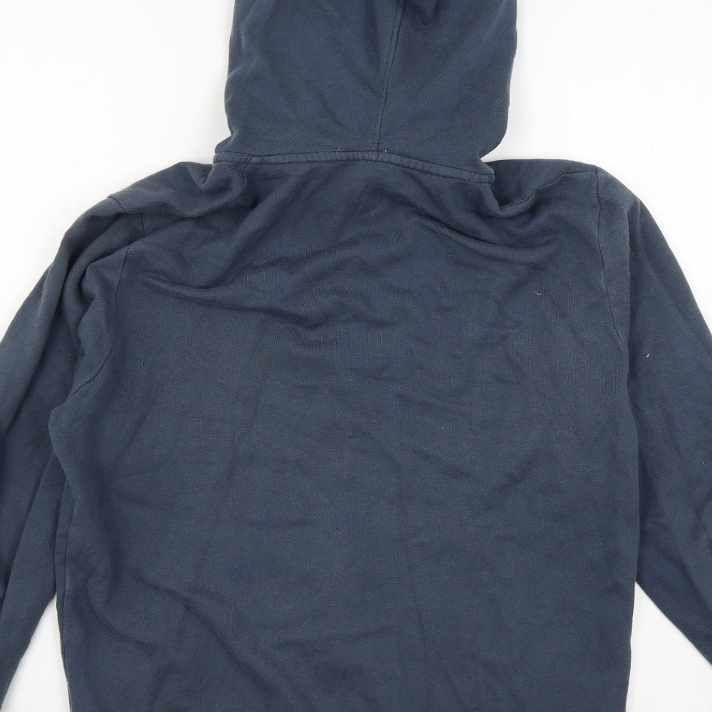 Topman Mens Blue  Jersey Full Zip Hoodie Size S