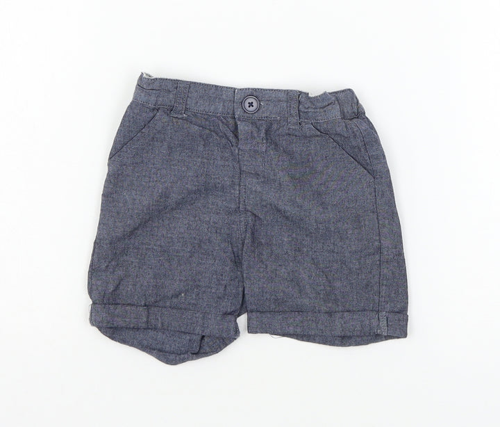 La Redoute Boys Blue Cropped Trousers Size 18 Months