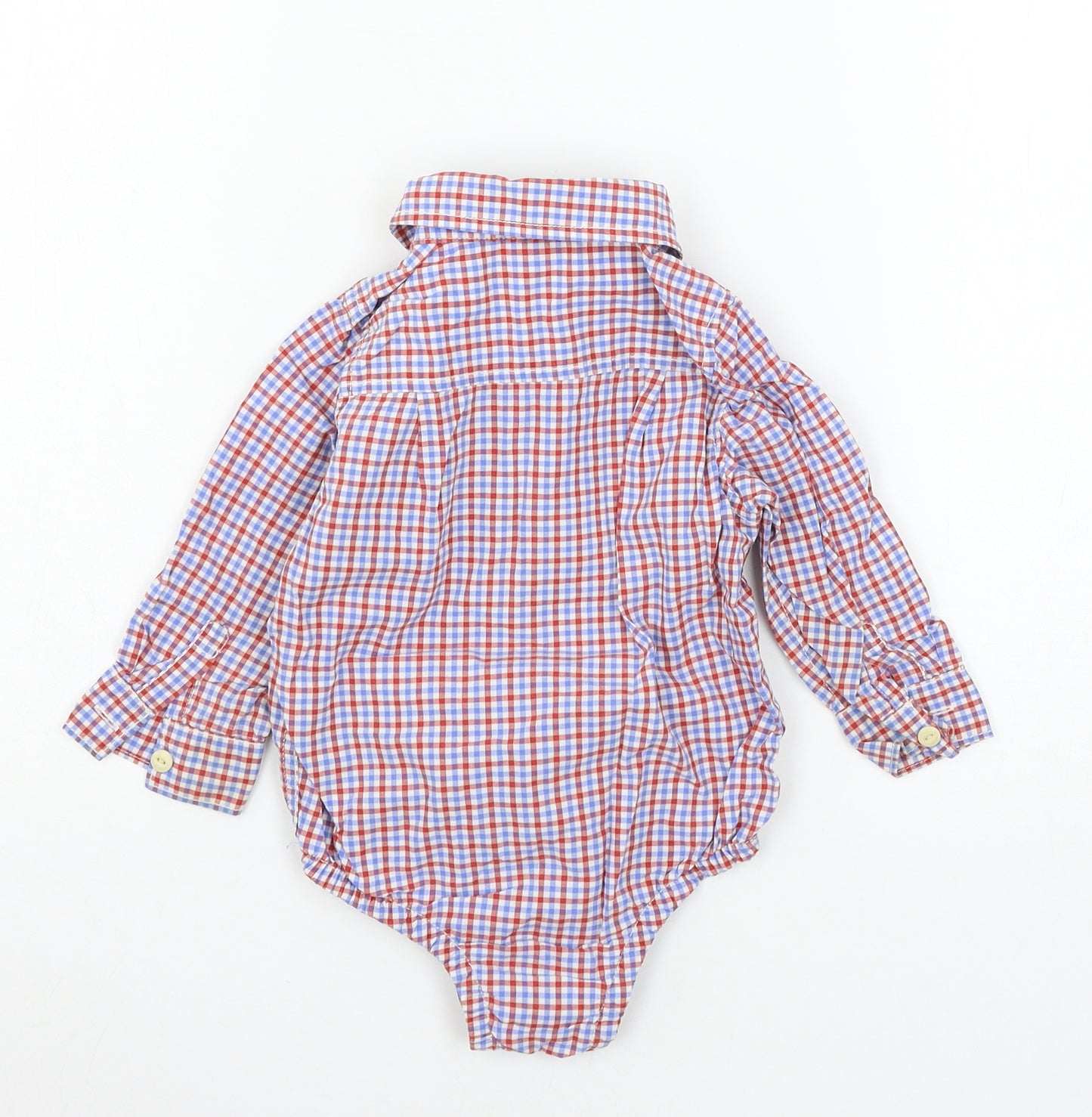 Gap Boys Multicoloured Check  Babygrow One-Piece Size 18-24 Months