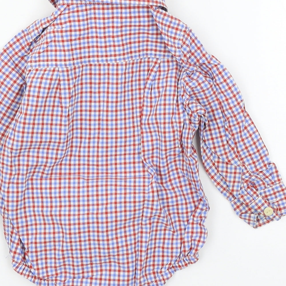 Gap Boys Multicoloured Check  Babygrow One-Piece Size 18-24 Months