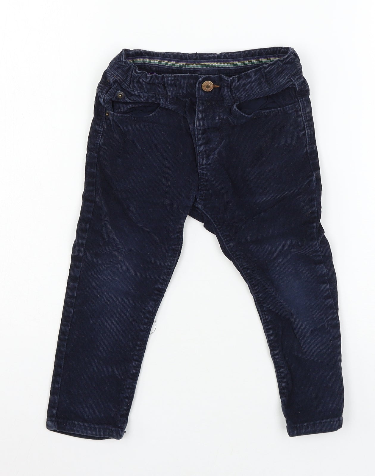 Zara Boys Blue  Corduroy Capri Trousers Size 2-3 Years
