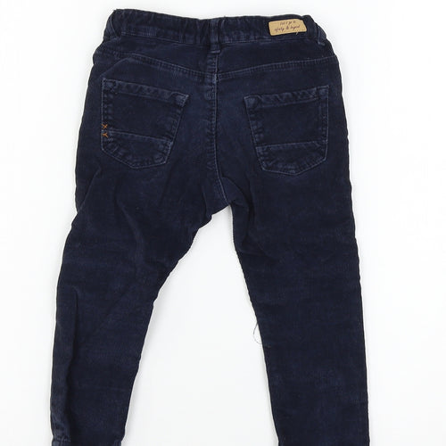 Zara Boys Blue  Corduroy Capri Trousers Size 2-3 Years