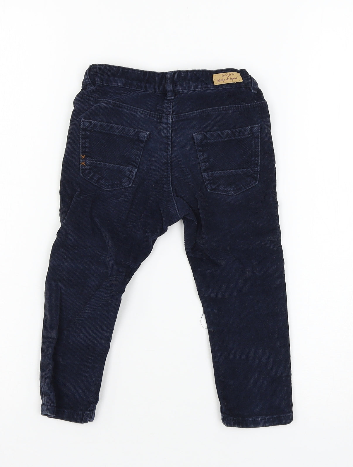 Zara Boys Blue  Corduroy Capri Trousers Size 2-3 Years