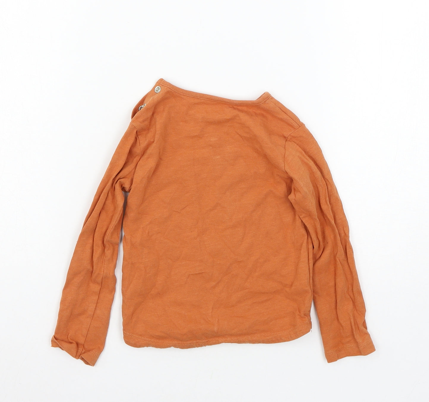 TU Boys Orange  Jersey Basic T-Shirt Size 18-24 Months