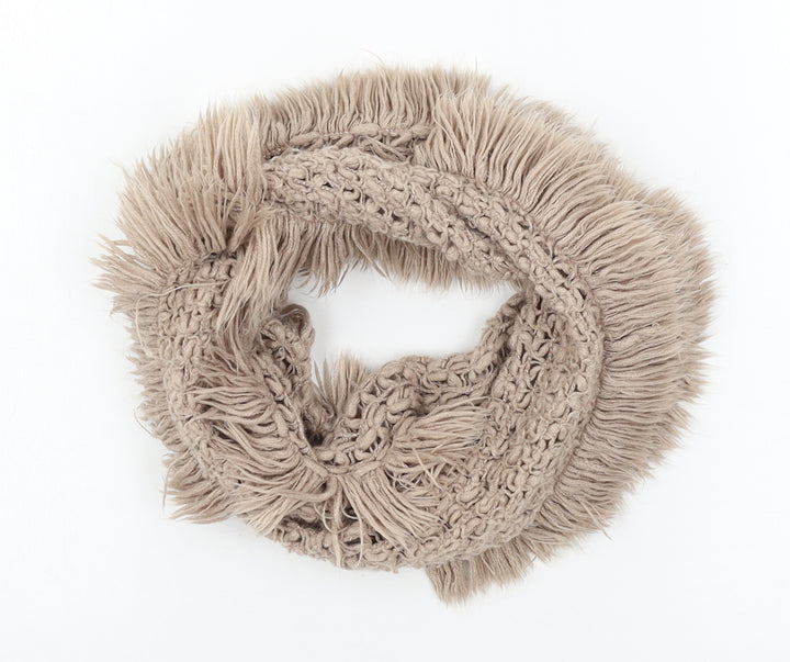 Preworn Womens Brown Knit Scarf