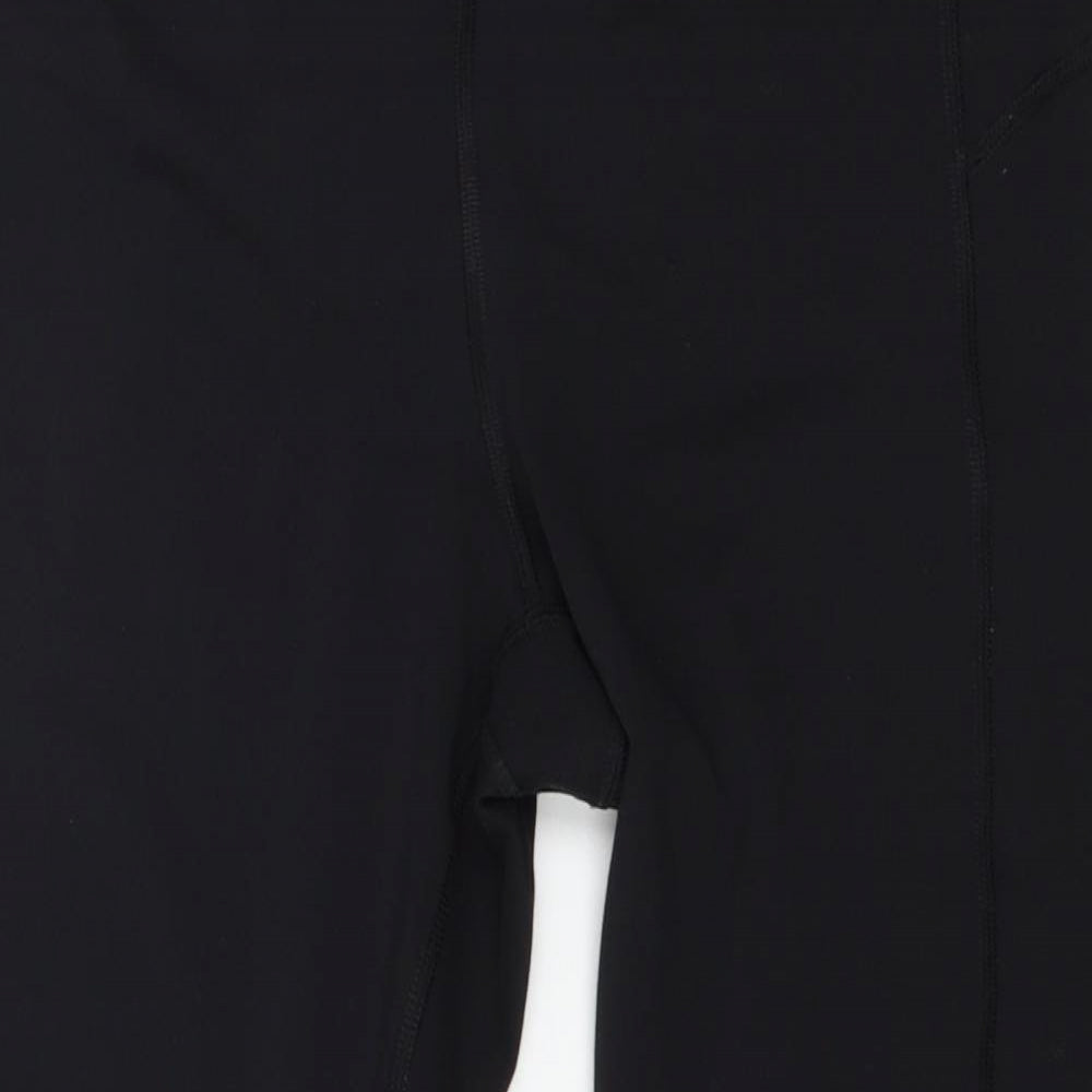 Reflex Womens Black  Jersey Capri Leggings Size M L20 in
