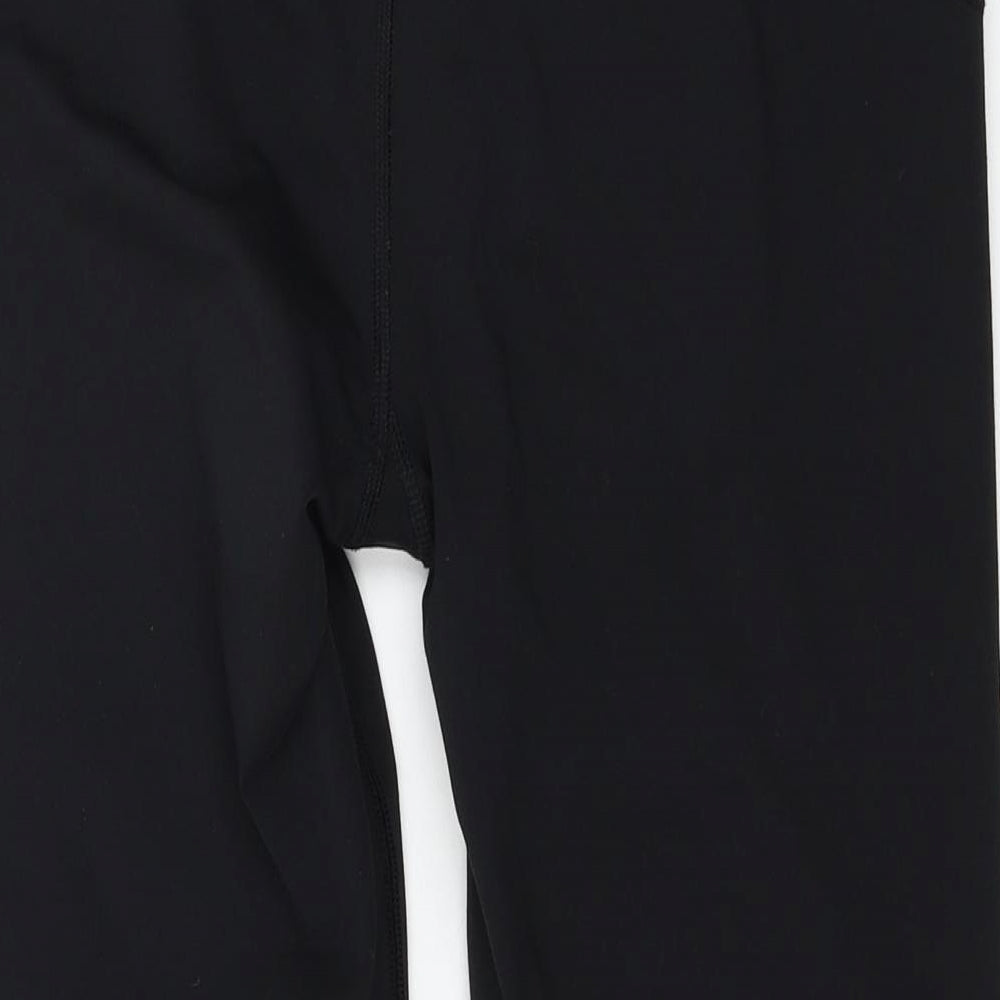 Reflex Womens Black  Jersey Capri Leggings Size M L20 in