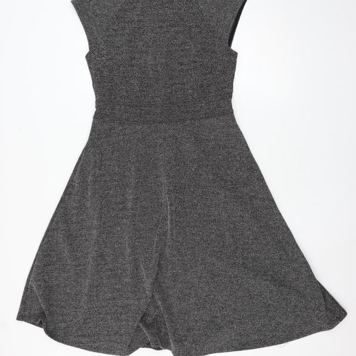 H&M Womens Grey   Skater Dress  Size M