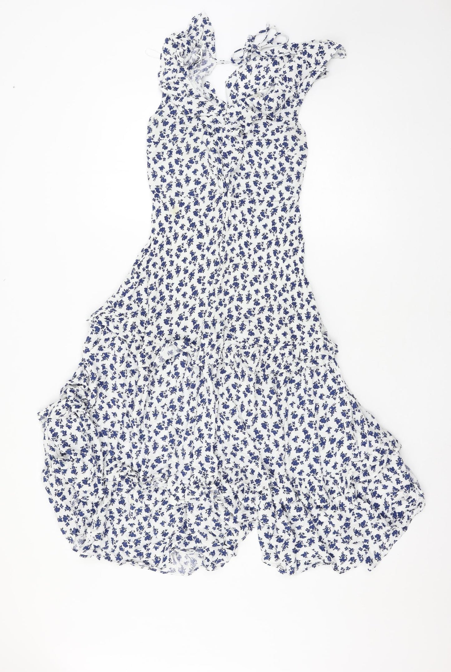 F&F Womens White Floral  Fit & Flare  Size 12