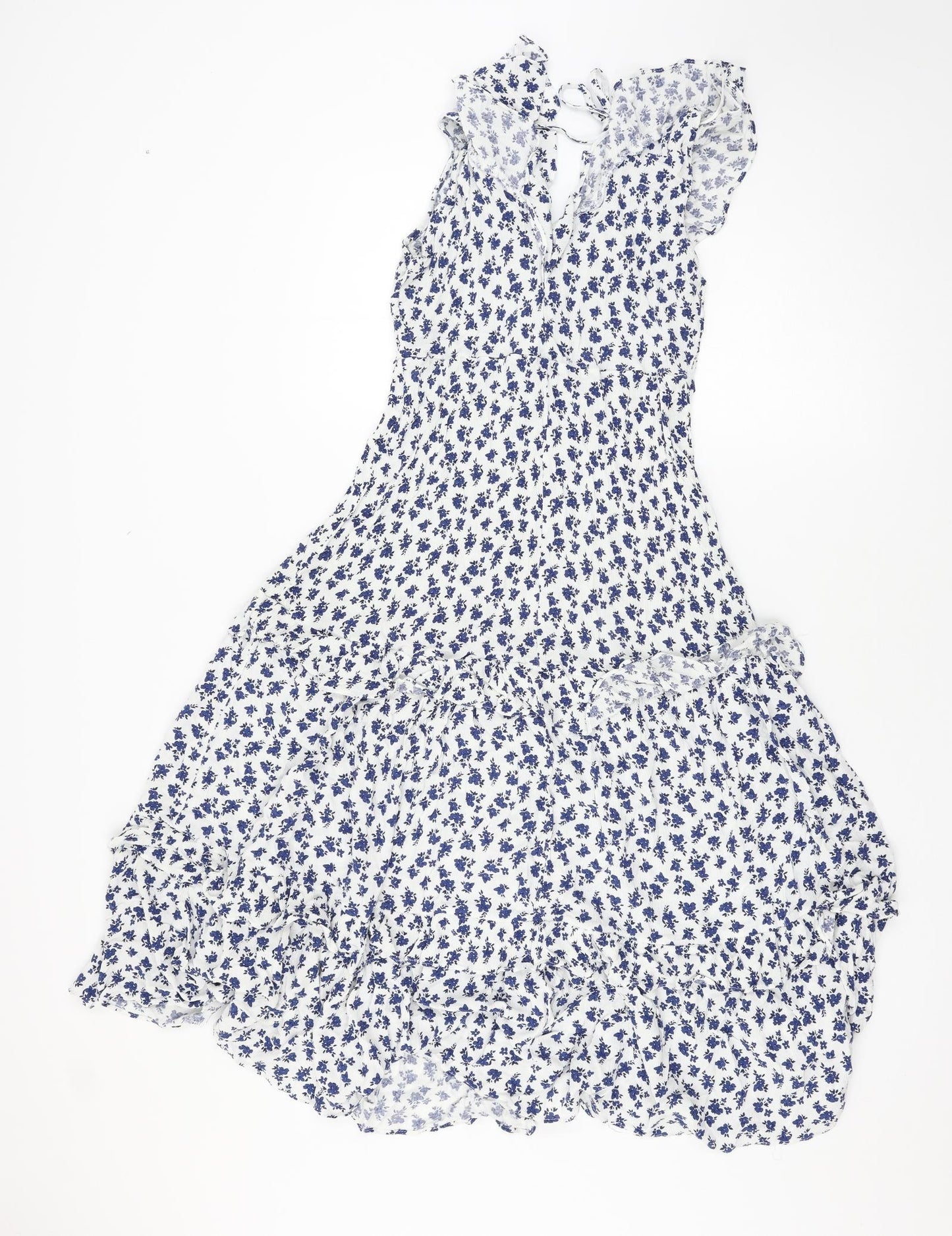 F&F Womens White Floral  Fit & Flare  Size 12