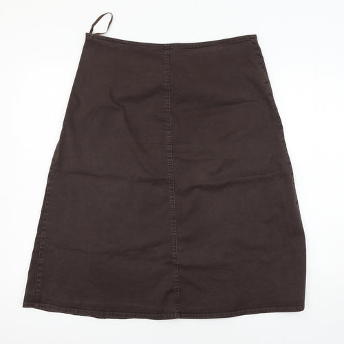Jacqui E Womens Brown   Skater Skirt Size 12