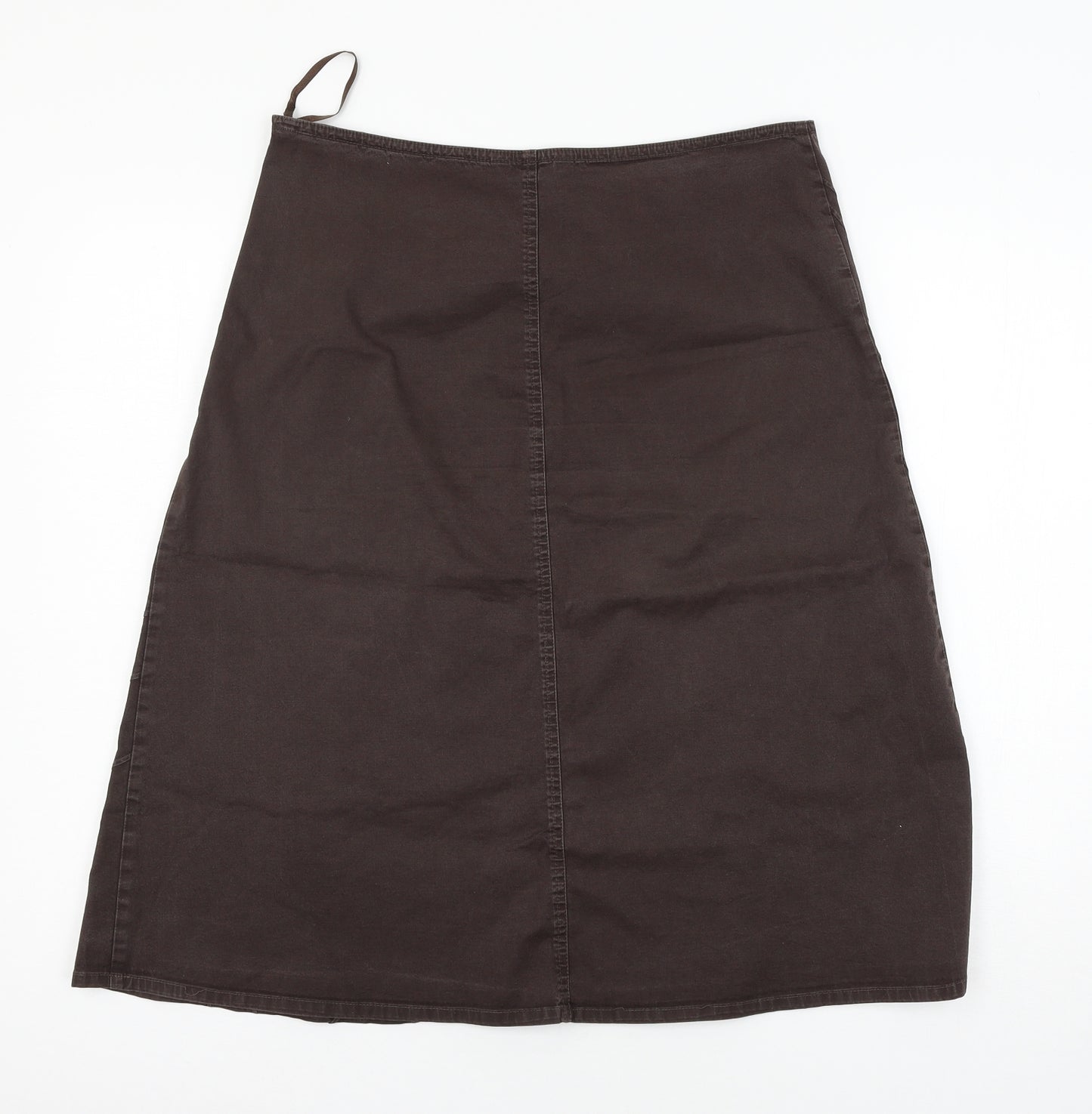 Jacqui E Womens Brown   Skater Skirt Size 12