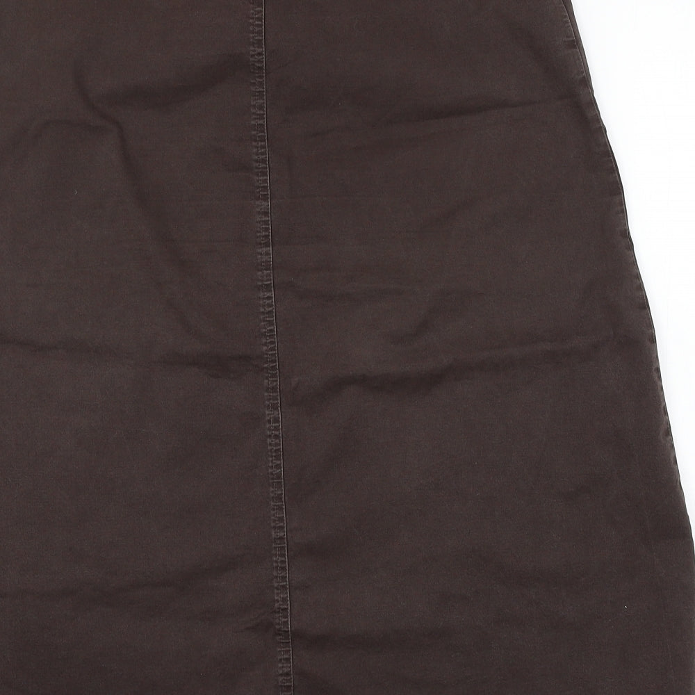 Jacqui E Womens Brown   Skater Skirt Size 12
