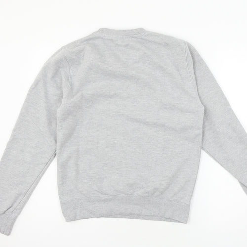 Preworn Womens Grey  Jersey Pullover Sweatshirt Size S