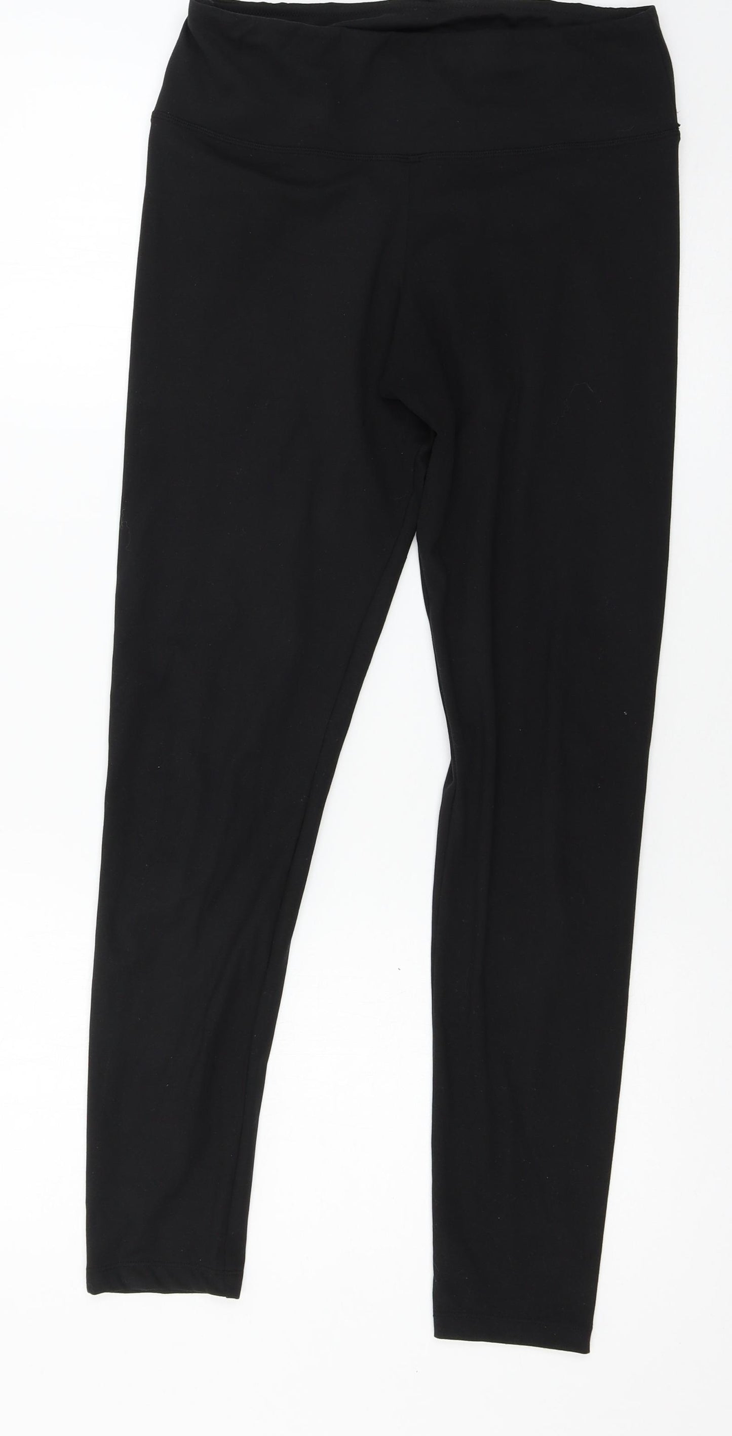 Jezebel Womens Black  Jersey Capri Leggings Size L L26 in