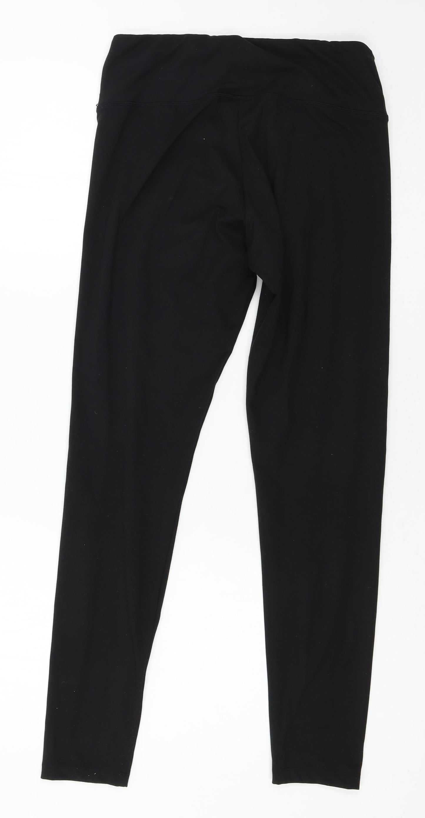 Jezebel Womens Black  Jersey Capri Leggings Size L L26 in