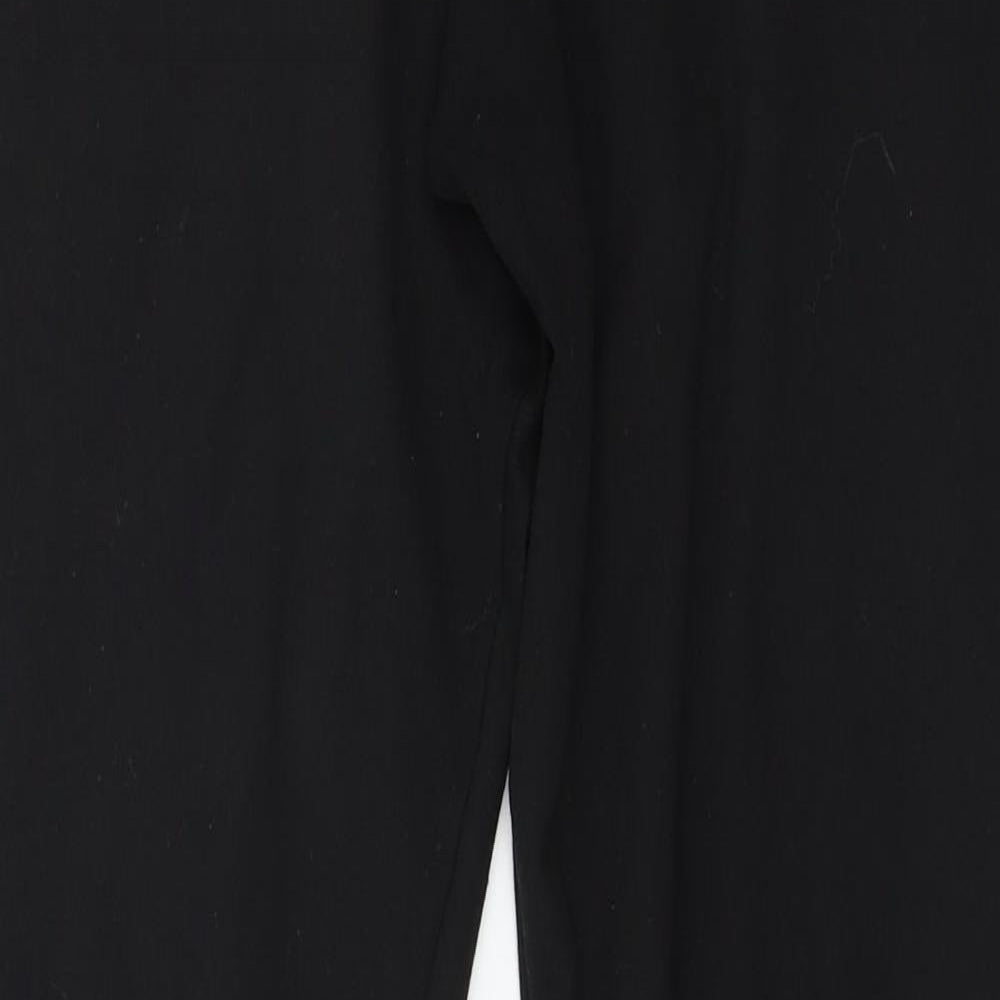 Jezebel Womens Black  Jersey Capri Leggings Size L L26 in