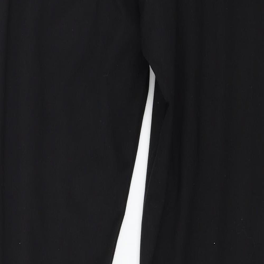 Jezebel Womens Black  Jersey Capri Leggings Size L L26 in
