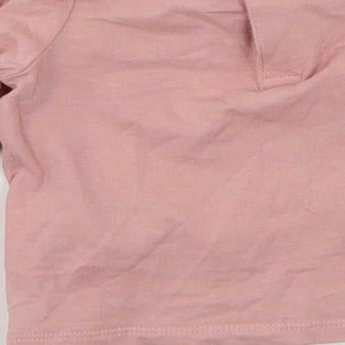 F&F Girls Pink  Jersey Basic T-Shirt Size 0-3 Months