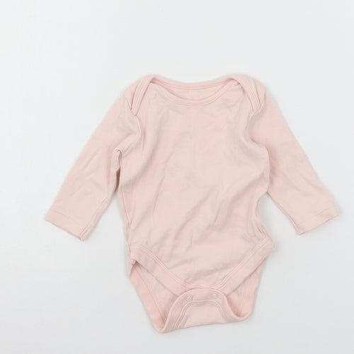 George Girls Pink  Jersey Babygrow One-Piece Size 0-3 Months