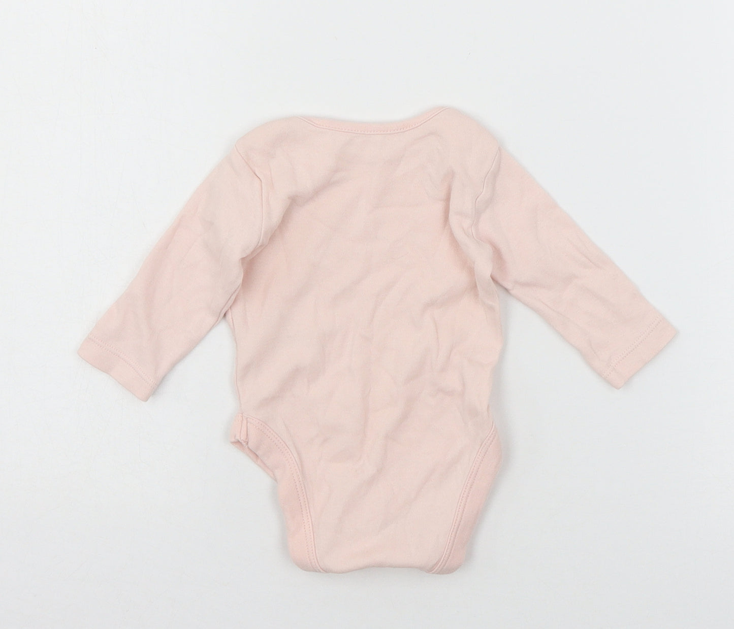 George Girls Pink  Jersey Babygrow One-Piece Size 0-3 Months
