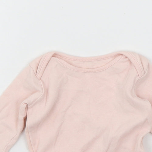 George Girls Pink  Jersey Babygrow One-Piece Size 0-3 Months