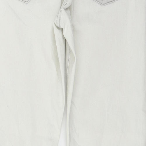 OPUS Womens White  Denim Straight Jeans Size 8 L26 in