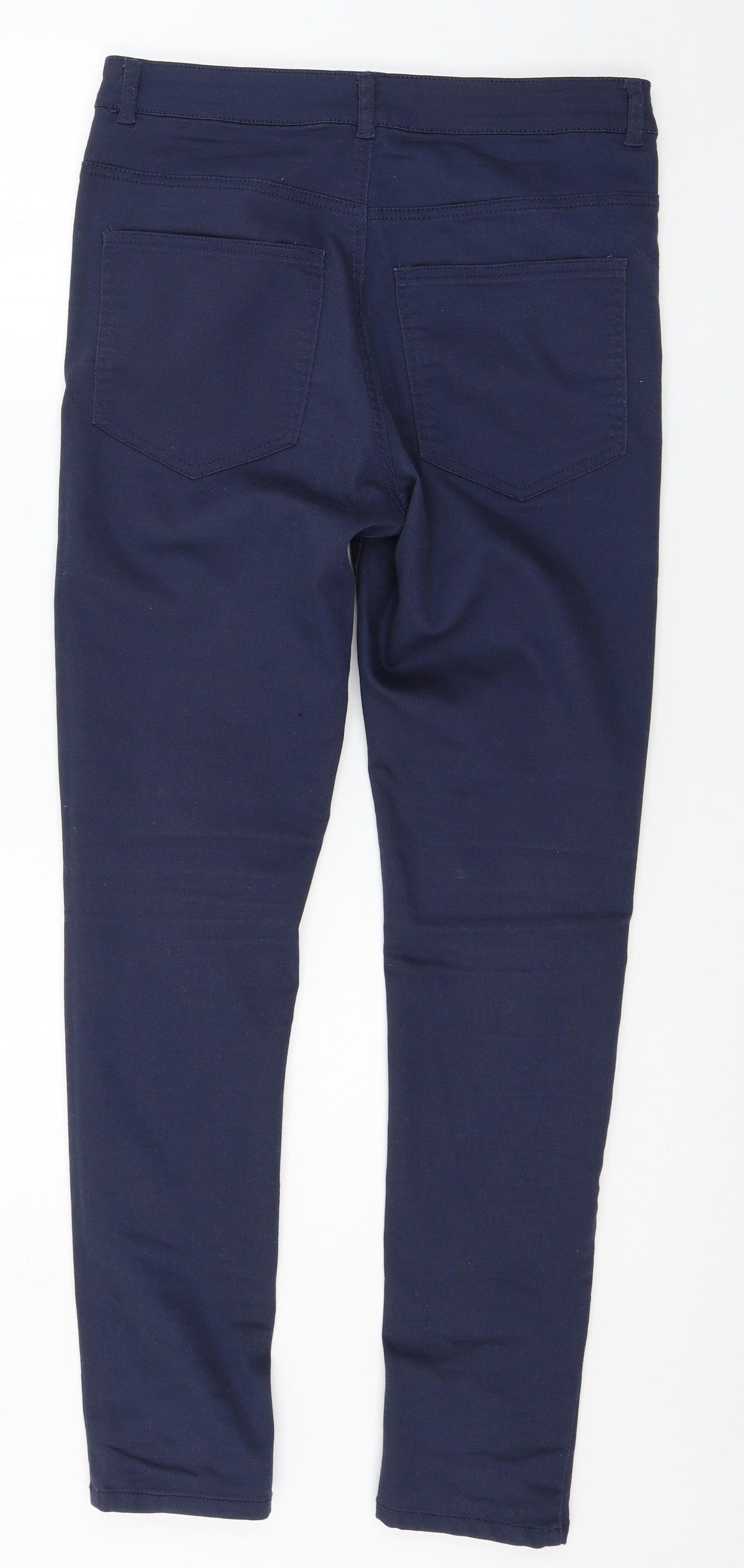 Bikbok Womens Blue  Denim Straight Jeans Size L L30 in