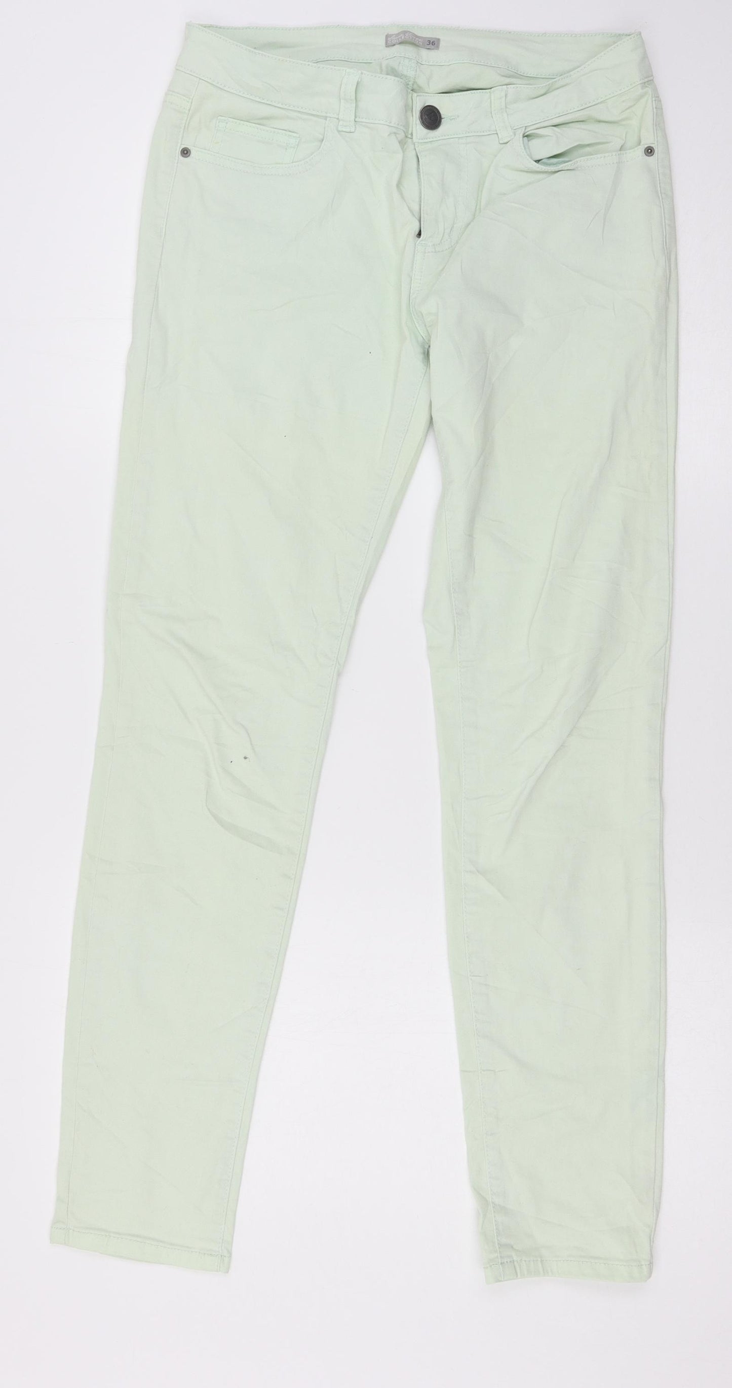 Laura Torelli collection Womens Green  Denim Skinny Jeans Size 8 L30 in