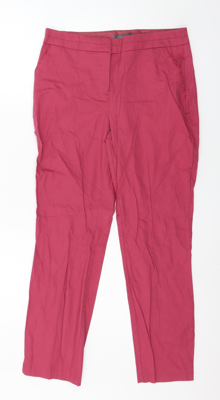 Atmosphere Womens Pink   Trousers  Size 10 L26 in
